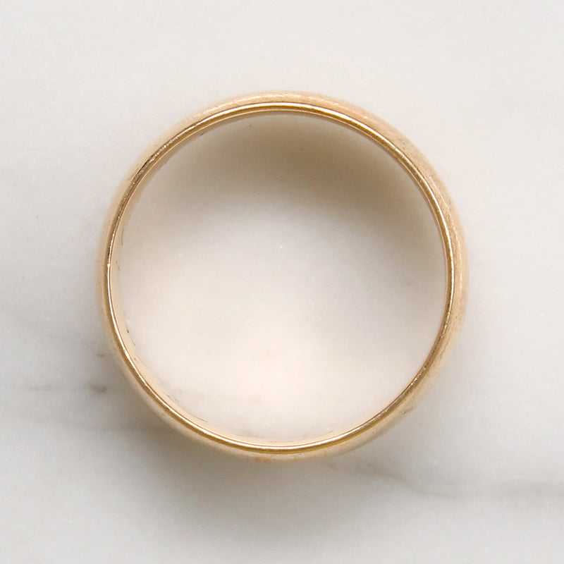 Wide Antique Gold Band by Woods & Sons