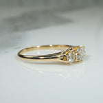 Three Diamond Edwardian Ring