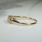 Three Diamond Edwardian Ring
