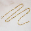 Antique Gold Trombone Link Chain