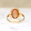 Mystical Dragon's Breath Glass in Gold Ring