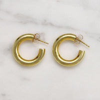 Classic 14k Gold Hoop Earrings