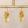 MMA Gold & Citrine Archeological Revival Hoops