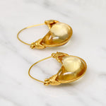 MMA Gold & Citrine Archeological Revival Hoops