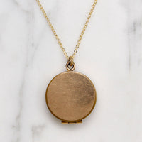 Antique Engraved Opal-Set Locket