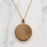 Antique Engraved Opal-Set Locket