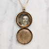 Antique Engraved Opal-Set Locket