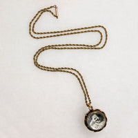 Edwardian Double-Sided Crystal Ball Locket