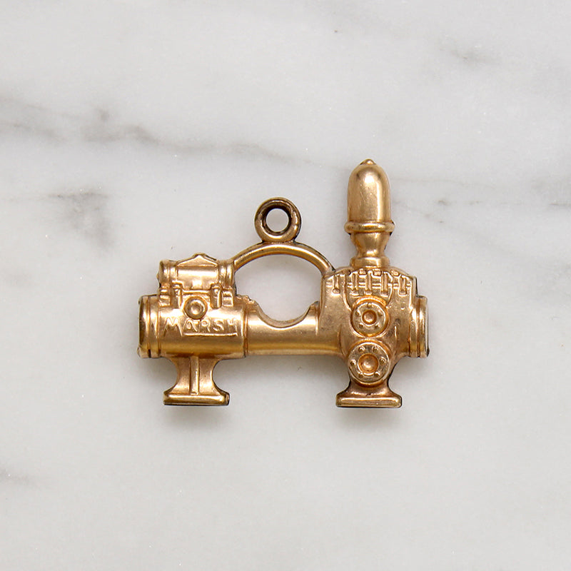 Marsh's Gold Filled Steam Instrument Charm