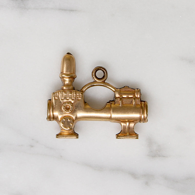 Marsh's Gold Filled Steam Instrument Charm