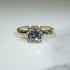 Vining Vintage Aquamarine 2-tone Solitaire