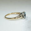 Vining Vintage Aquamarine 2-tone Solitaire