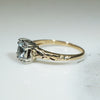 Vining Vintage Aquamarine 2-tone Solitaire