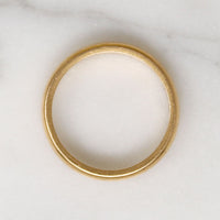 Handsome Edwardian 18k Gold Half Round Band