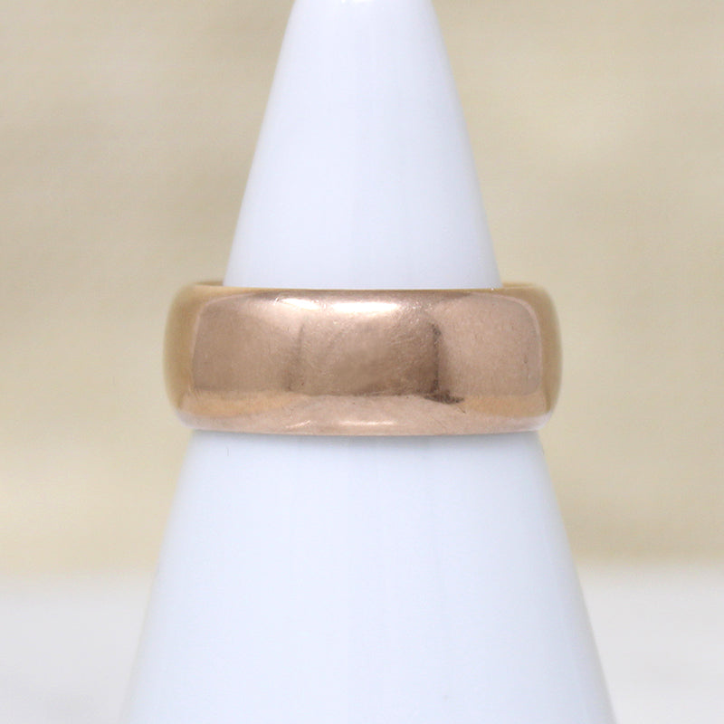 Rosy 14k Gold Wide Band Size 6 by Bowden & Co.