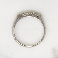 Tasteful Diamond & Platinum Retro Wedding Band