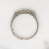 Tasteful Diamond & Platinum Retro Wedding Band