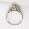 Holly Leaves White Gold Filigree & Diamond Engagement Ring