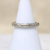 Lush Dogwood Blossom 18k White Gold Band
