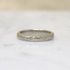 Lush Dogwood Blossom 18k White Gold Band