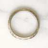 Lush Dogwood Blossom 18k White Gold Band