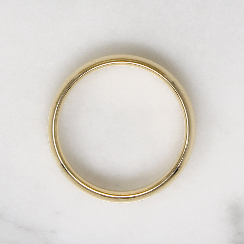 Buttery 14k Gold Size 6 Wedding Band