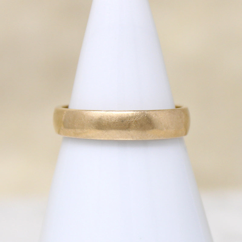 Handsome Light Half Round Gold Band 