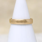 Handsome Light Half Round Gold Band 