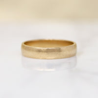 Handsome Light Half Round Gold Band 