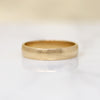 Handsome Light Half Round Gold Band 