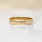 Handsome Light Half Round Gold Band 