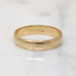Handsome Light Half Round Gold Band 