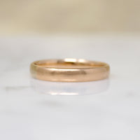 Art Deco Era 14k Gold Half Round Band Size 7.25