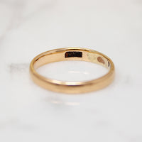 Art Deco Era 14k Gold Half Round Band Size 7.25