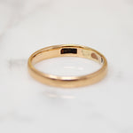 Art Deco Era 14k Gold Half Round Band Size 7.25