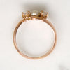 Victorian Pearl & Rose Cut Diamond Rose Gold Bypass Ring