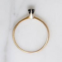 Velvety Blue Sapphire in Classic Solitaire Ring