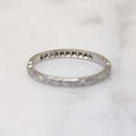 Belle's Beauty Diamond & Engraved Platinum Band