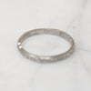 Belle's Beauty Diamond & Engraved Platinum Band