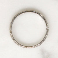 Belle's Beauty Diamond & Engraved Platinum Band