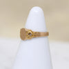 Tiny 10k Gold Art Deco Signet Ring