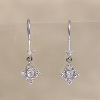 Starry Little Diamond Drop Earrings
