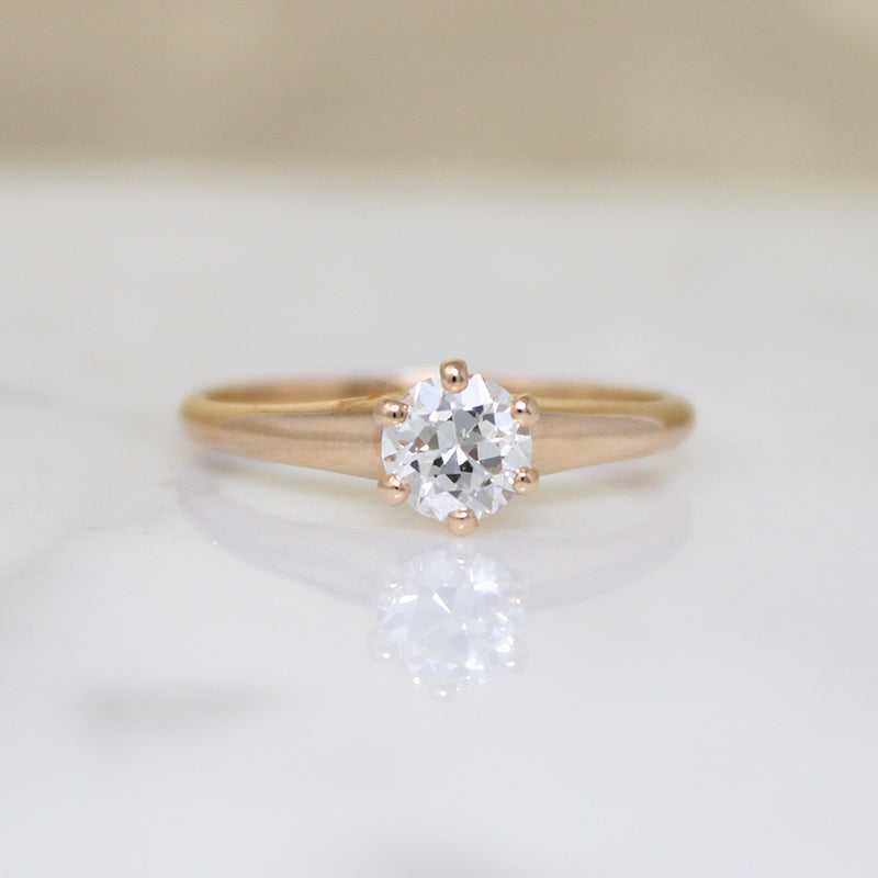 Delightful Victorian Old European Cut Diamond Solitaire