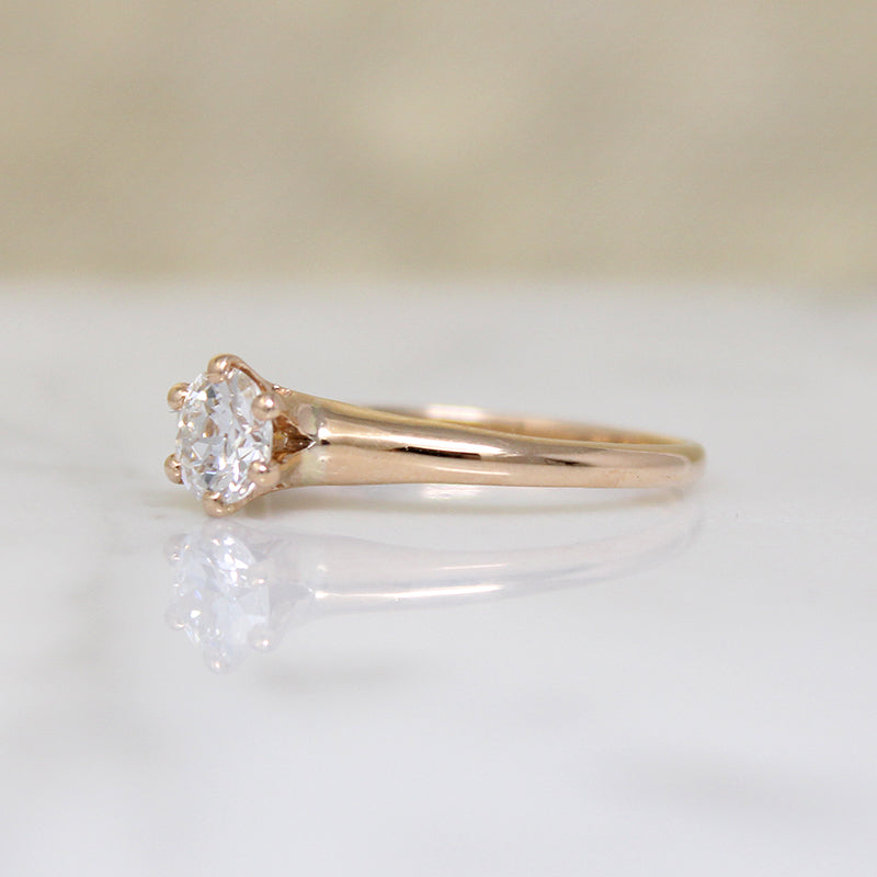 Delightful Victorian Old European Cut Diamond Solitaire