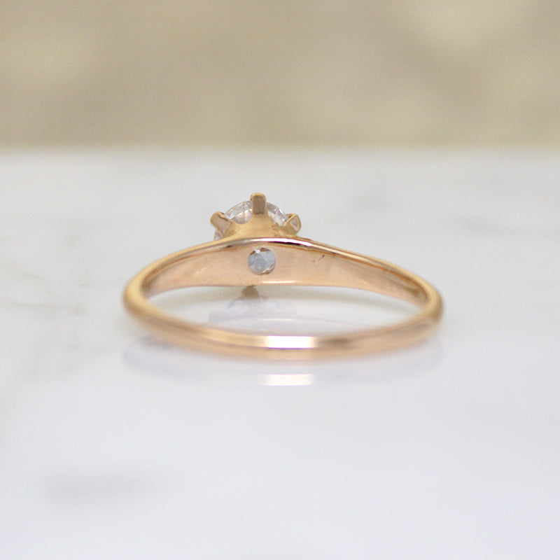 Delightful Victorian Old European Cut Diamond Solitaire