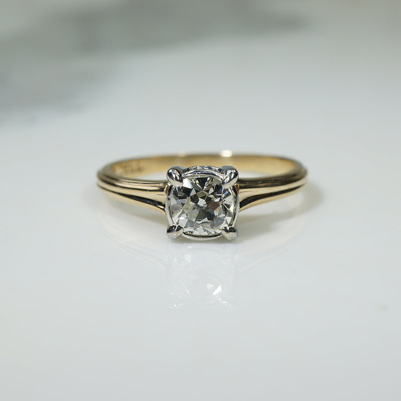 Mid Century Gold and Platinum Solitaire
