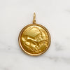Magnificent Pair of Ibex 18k Gold Pendant