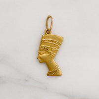 Queen Nefertiti 18k Gold Charm