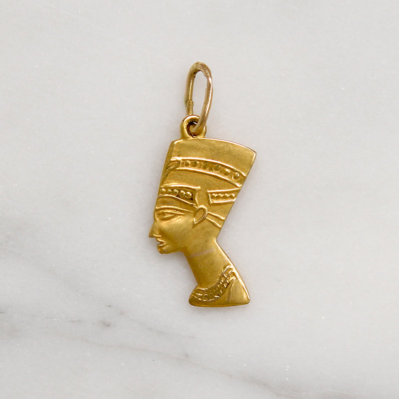 Queen Nefertiti 18k Gold Charm