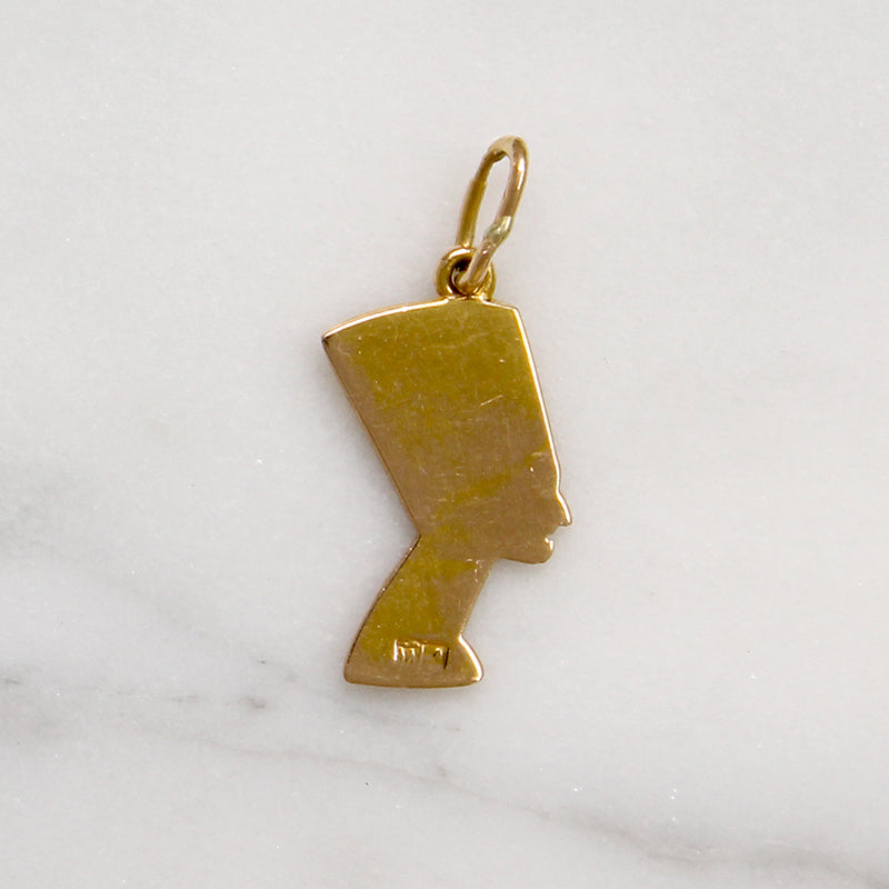 Queen Nefertiti 18k Gold Charm
